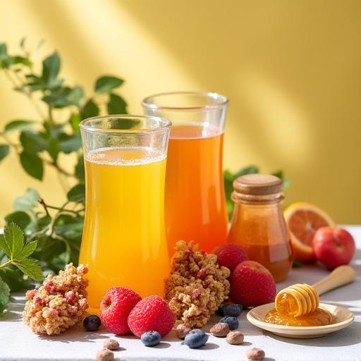 Jus artisanaux et snacks sains suisses