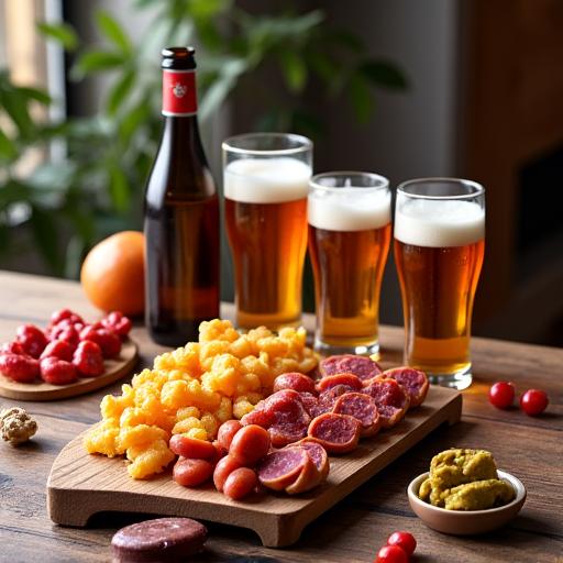 Bières artisanales et snacks suisses